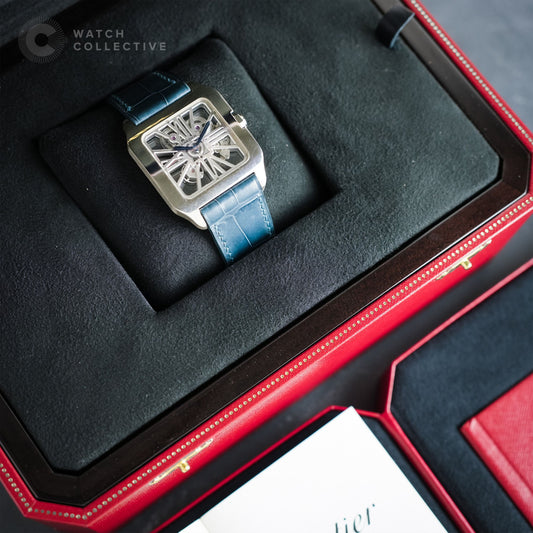 Cartier Dumont Skeleton 18k White Gold Manual Winding 36.5mm W2020033