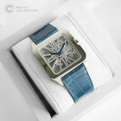 Cartier Dumont Skeleton 18k White Gold Manual Winding 36.5mm W2020033
