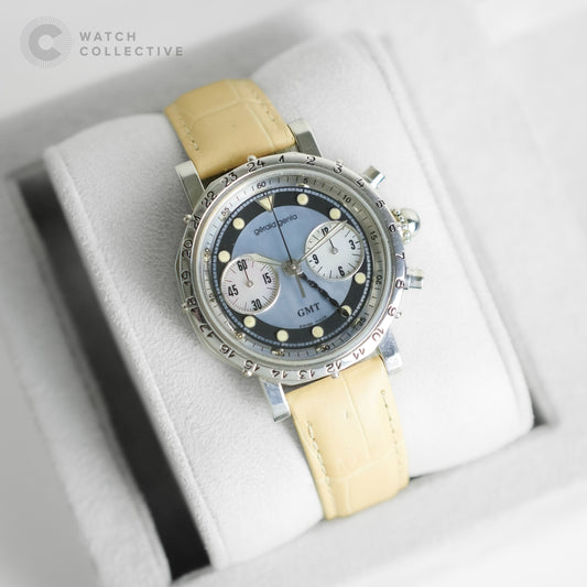 Gerald Genta MOP dial Chronograph Platinum 35mm quartz G.3503.7