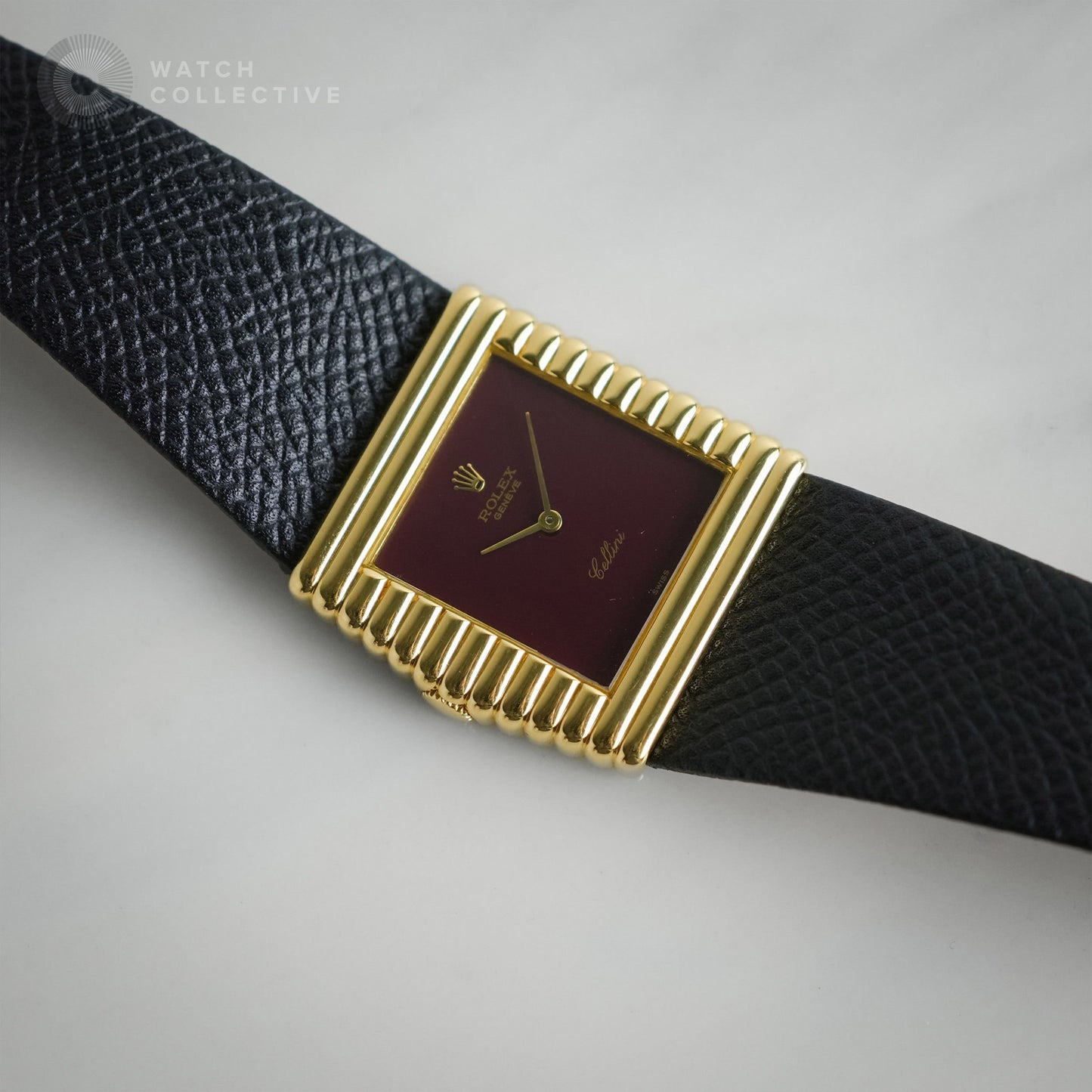 Rolex Cellini Midas Burgundy Dial 4017 Manual Winding