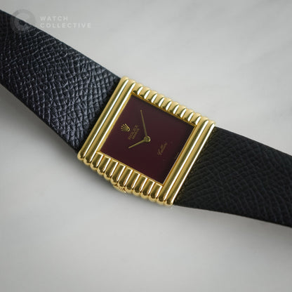Rolex Cellini Midas Burgundy Dial 4017 Manual Winding
