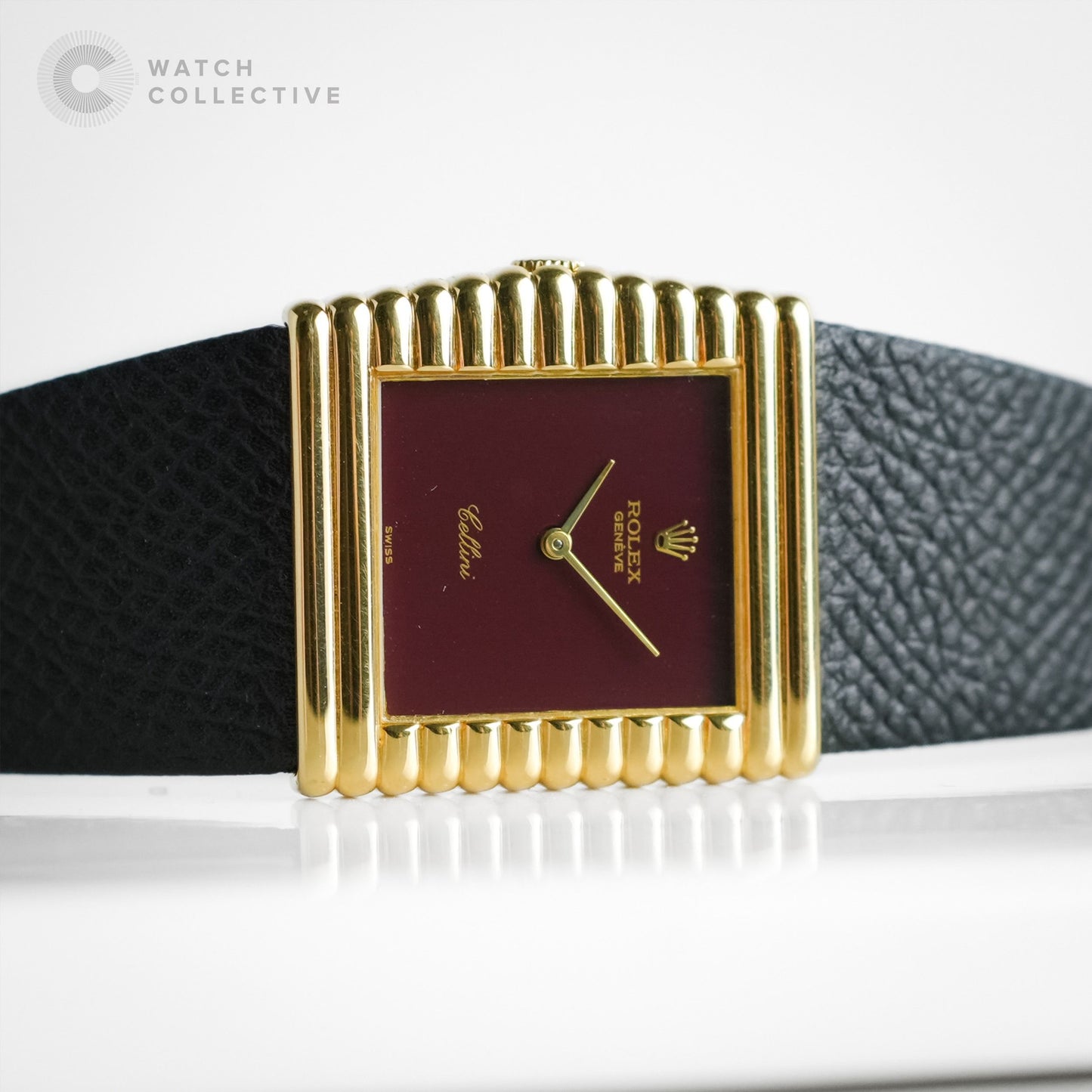 Rolex Cellini Midas Burgundy Dial 4017 Manual Winding