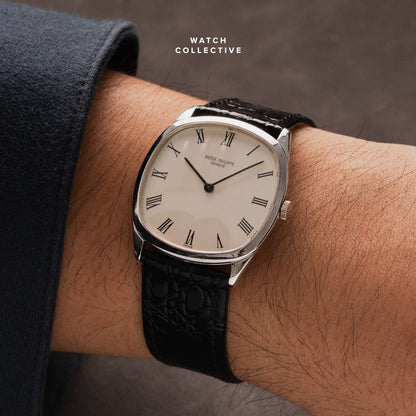 Patek Philippe Golden Ellipse 18k White gold 33x34mm manual 3544