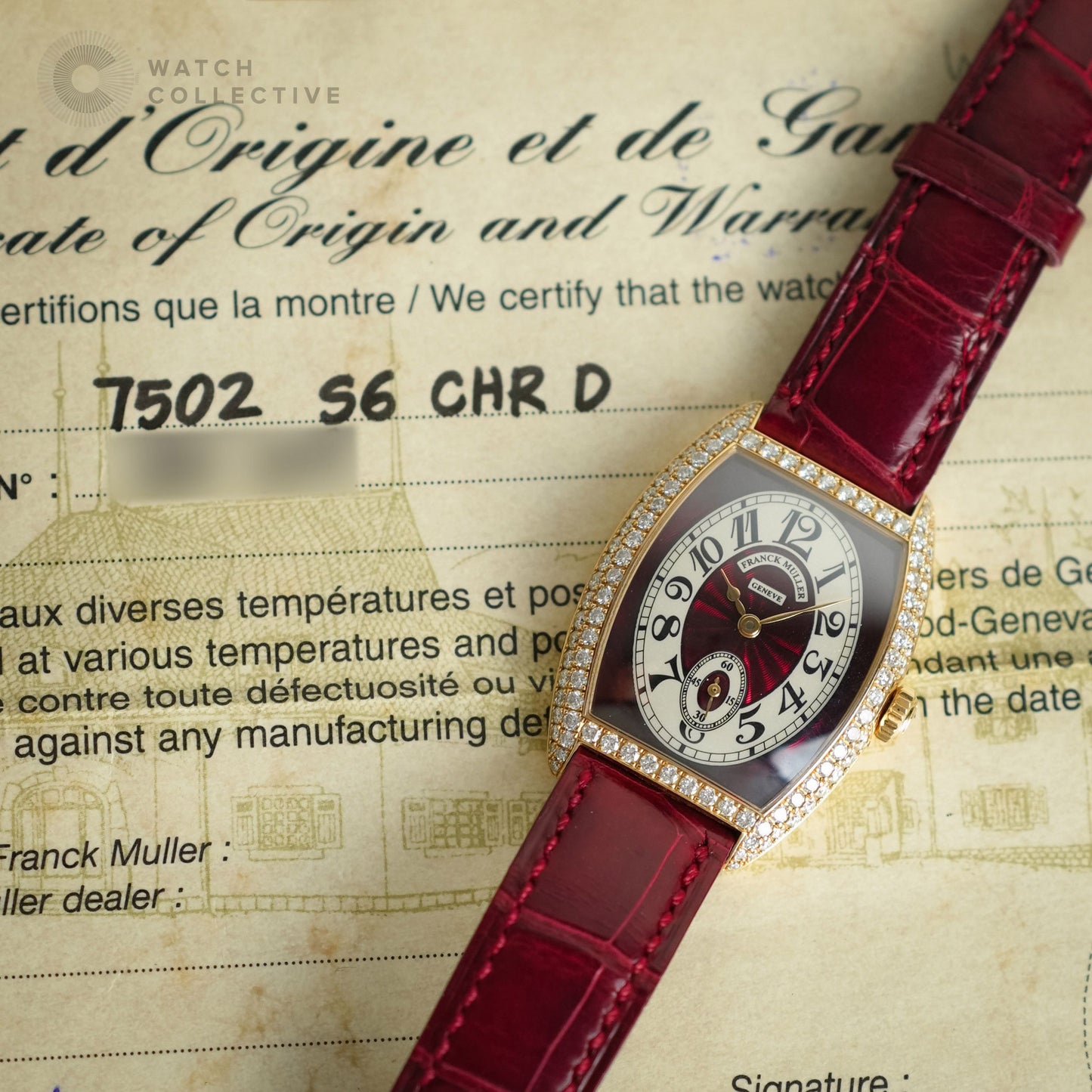 Franck Muller Master of complications 18k rose gold 28.5mm automatic 7502 S6 CHR D