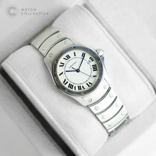 Cartier Santos Ronde Stainless steel quartz 33mm 15611
