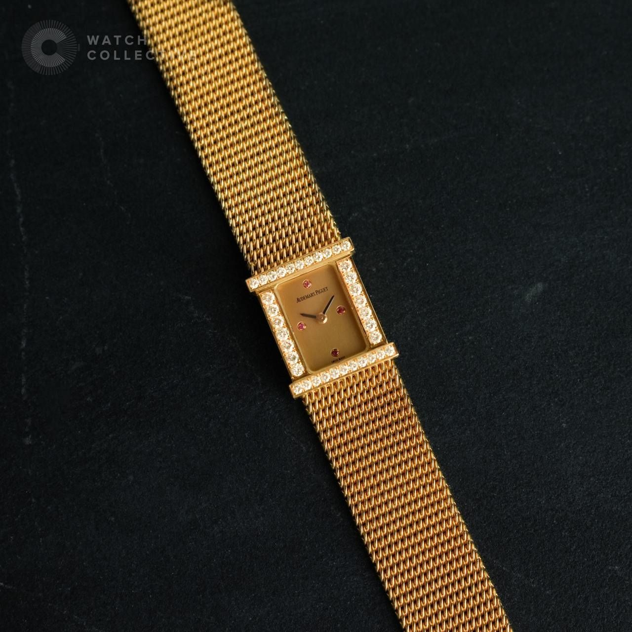 Audemars Piguet Charleston Ruby Face 18k Yellow Gold 16mm Quartz 67027OR