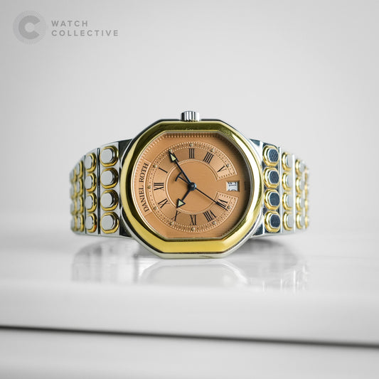 Daniel Roth Le Sentier Two Tone salmon dial 32x35mm