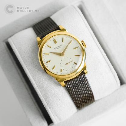 🤩Scroll Lugs with Archives🔥Patek Philippe Calatrava 18k gold ‘scroll lugs’ small seconds 33mm 1491