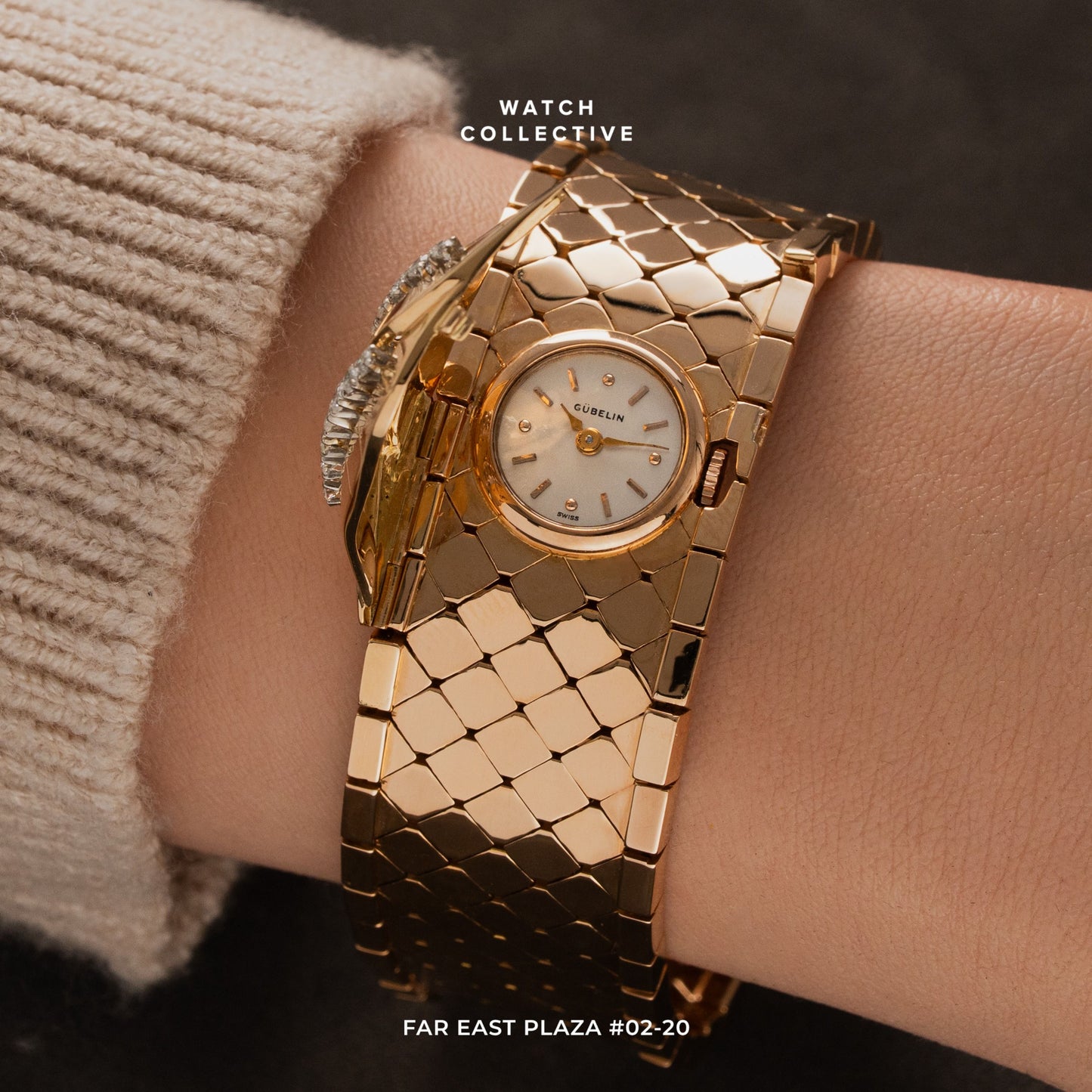 Gubelin Secret Watch 18k Yellow Gold 21mm Manual