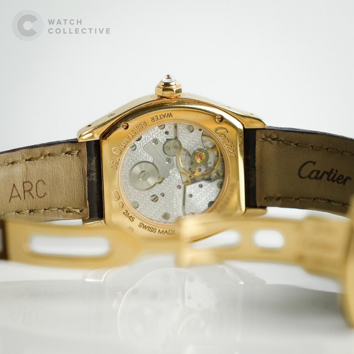 Cartier Tortue 18k Rose Gold Factory set Diamonds 28mm WA507031