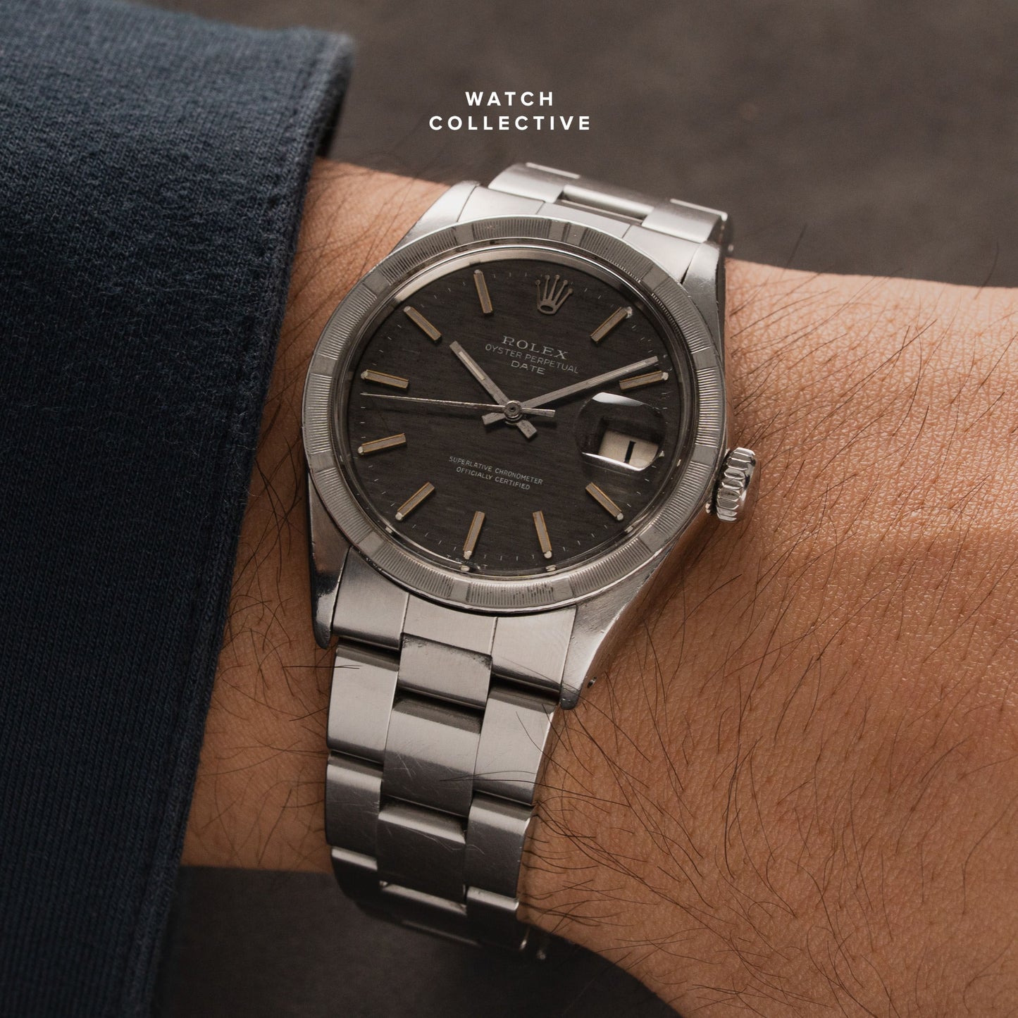 Rolex Shantung Grey dial Stainless steel 34mm automatic 1501