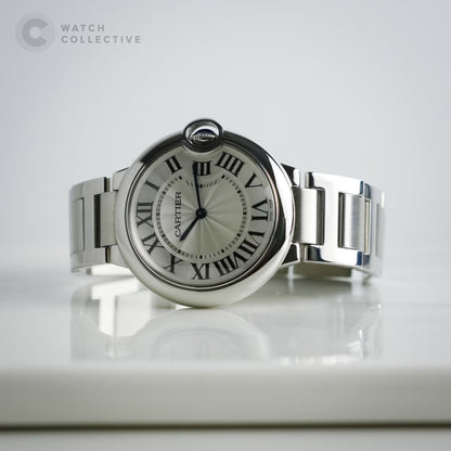 Cartier Ballon Bleu stainless steel white dial 36mm quartz 3005