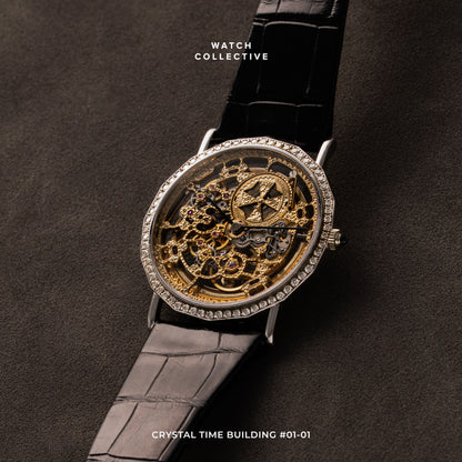 Vacheron Constantin Patrimony 18k White gold skeleton dial 34mm automatic 43502