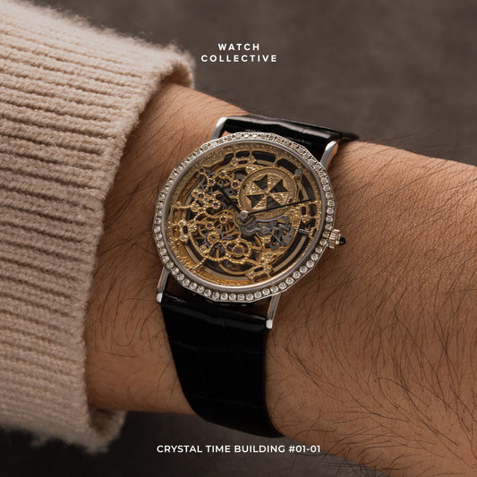 Vacheron Constantin Patrimony 18k White gold skeleton dial 34mm automatic 43502
