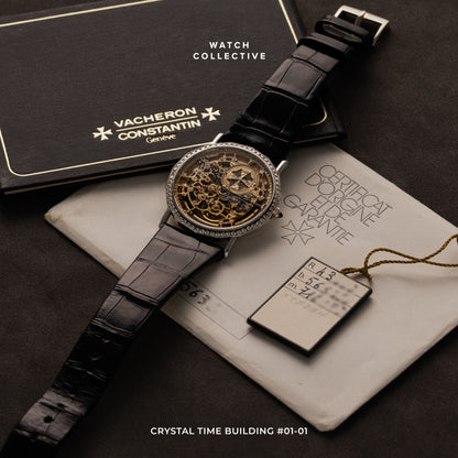 Vacheron Constantin Patrimony 18k White gold skeleton dial 34mm automatic 43502
