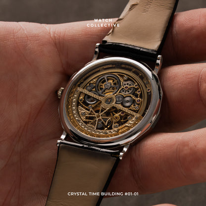 Vacheron Constantin Patrimony 18k White gold skeleton dial 34mm automatic 43502