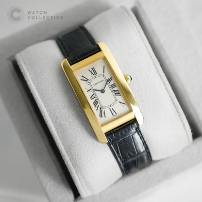 Cartier Tank Americaine 18k Yellow Gold 22mm Quartz 1720