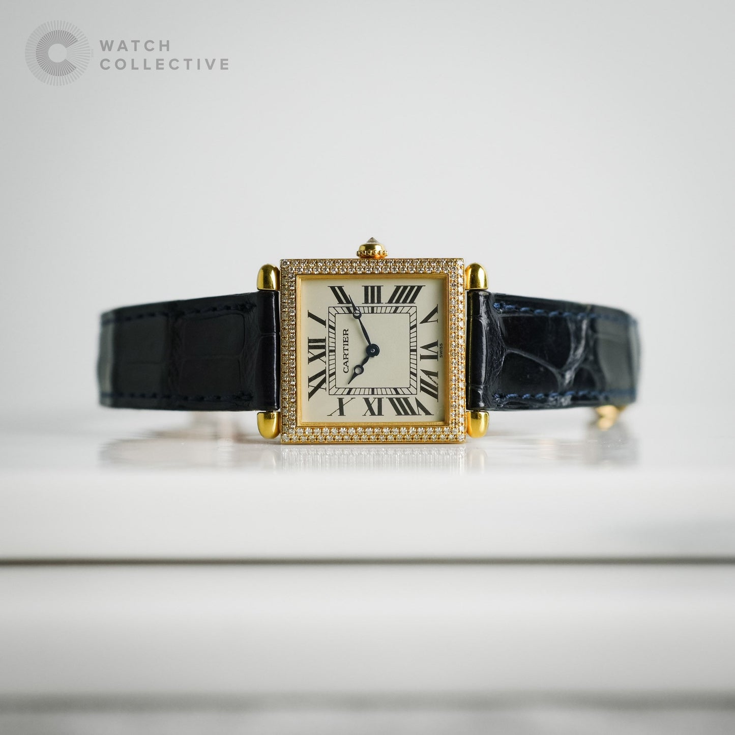 Cartier Tank Obus 'Diamonds' 25mm Quartz 1630
