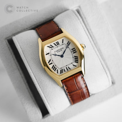 Cartier Tortue CPCP 18k Yellow Gold 34mm Manual 2496D
