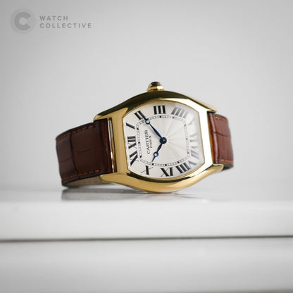 Cartier Tortue CPCP 18k Yellow Gold 34mm Manual 2496D
