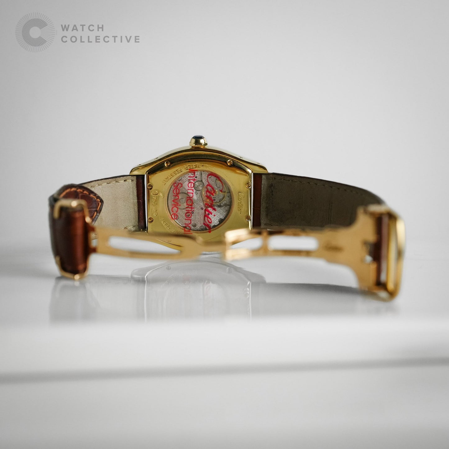 Cartier Tortue CPCP 18k Yellow Gold 34mm Manual 2496D