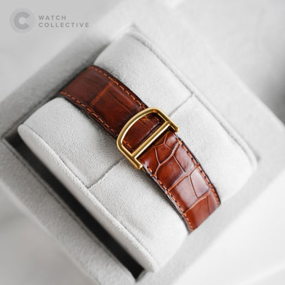 Cartier Tortue CPCP 18k Yellow Gold 34mm Manual 2496D