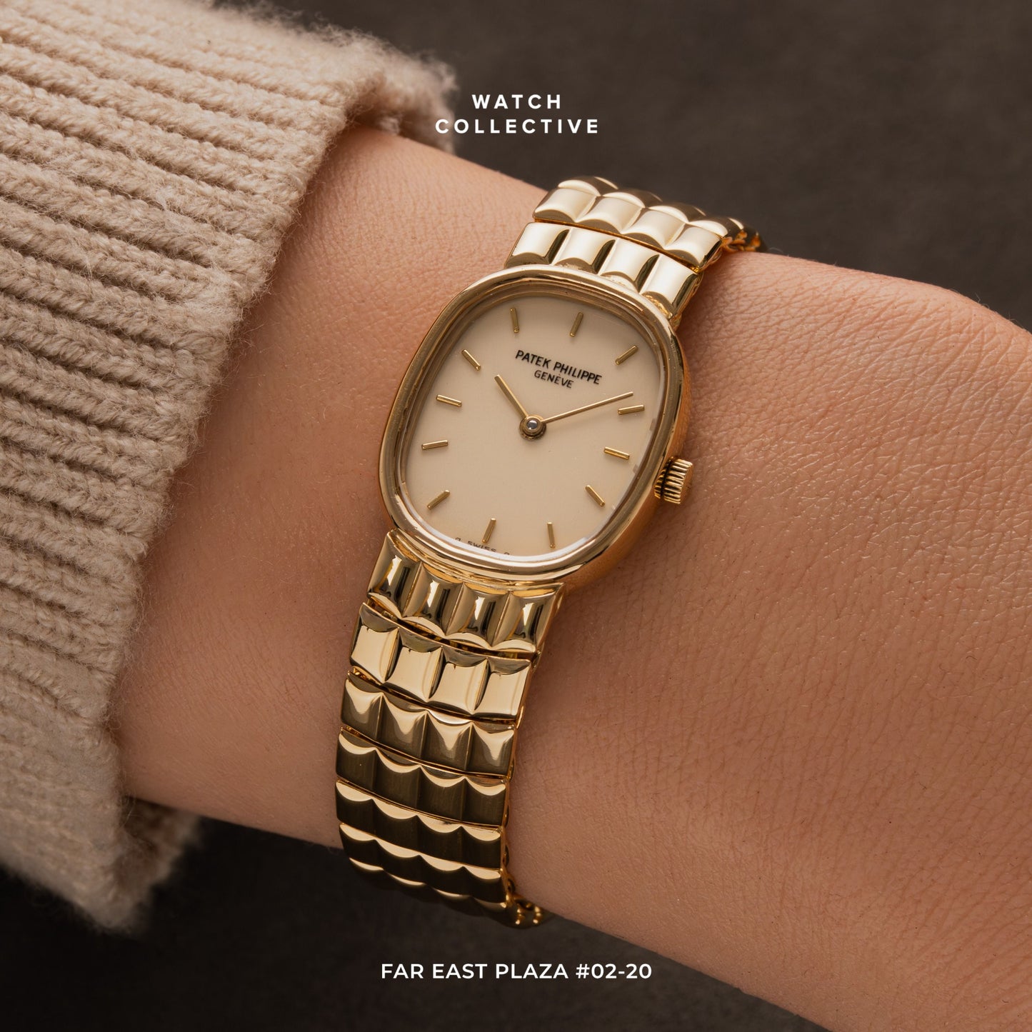 Patek Philippe Ellipse 18k Yellow gold 20mm quartz 4764/15