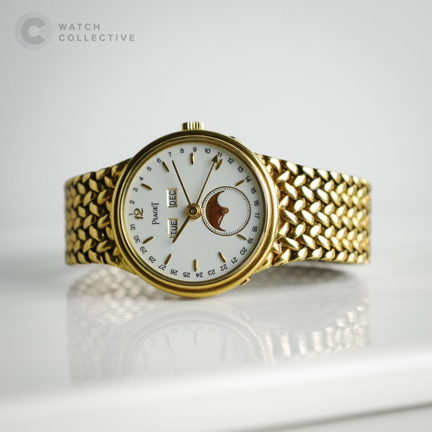 Piaget Triple Calendar 18k Yellow Gold 33mm Manual 15908 D 8S