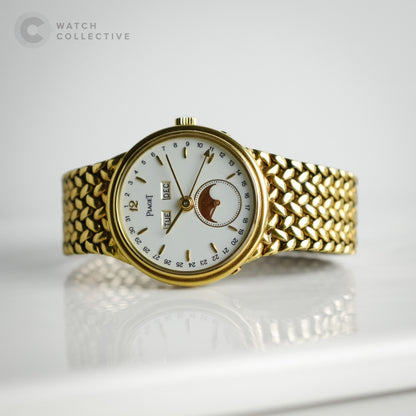 Piaget Triple Calendar 18k Yellow Gold 33mm Manual 15908 D 8S