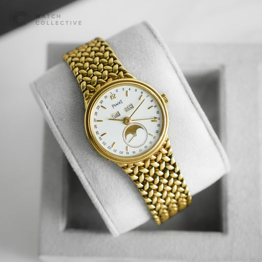 Piaget Triple Calendar 18k Yellow Gold 33mm Manual 15908 D 8S