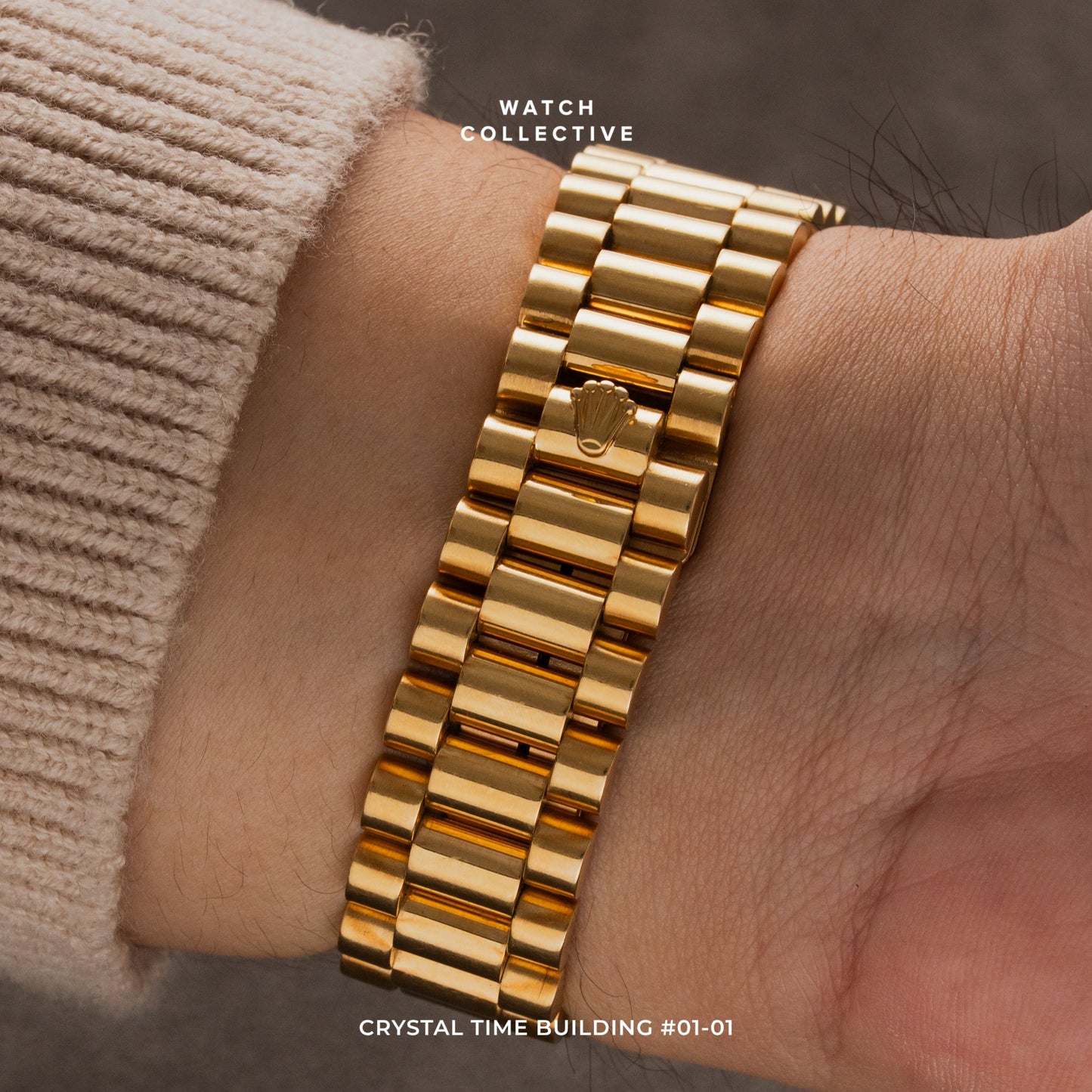 Rolex Daydate President 18k Yellow gold 35mm automatic 18038