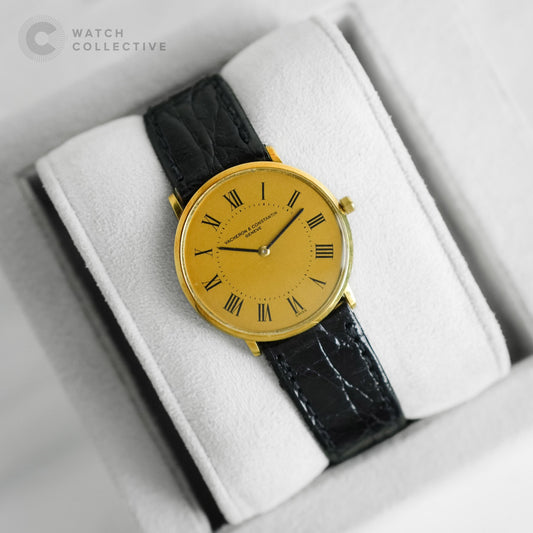 Vacheron Constantin Patrimony Ultra Slim 18K Yellow Gold Vintage Dress Watch 30mm Manual 6714
