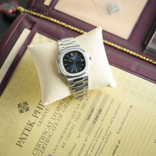 WORLD CHEAPEST COMPLETE SET Patek Philippe Nautilus Stainless Steel 37.5mm automatic 3800/001
