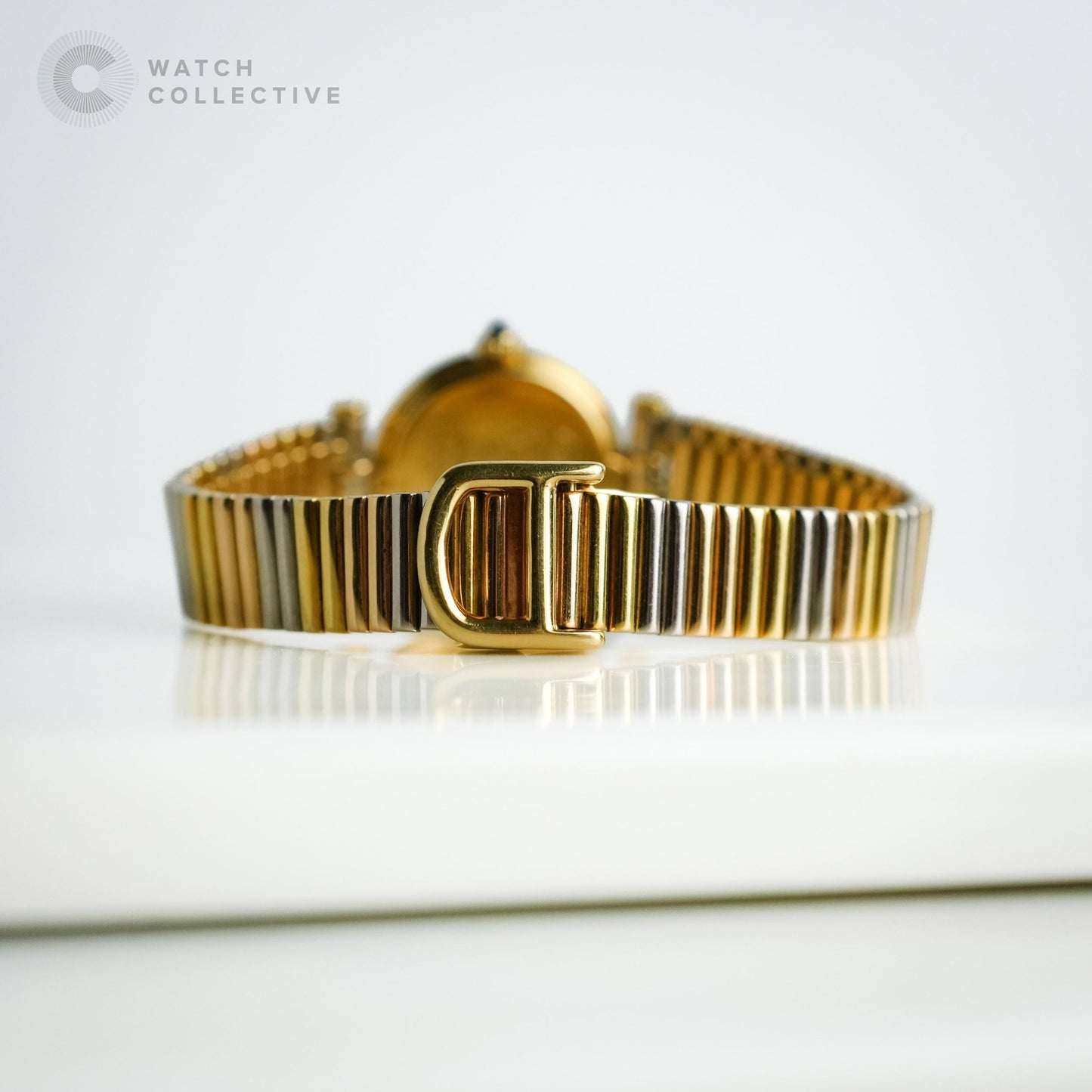 Cartier Trinity Tri-Colour on bracelet quartz 18k yellow gold 21.5mm 66908