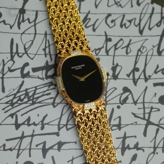 Patek Philippe Ellipse Onyx Dial with Factory Diamonds 4307 25mm