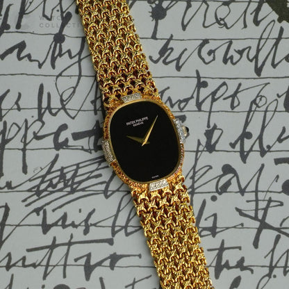 Patek Philippe Ellipse Onyx Dial with Factory Diamonds 4307 25mm