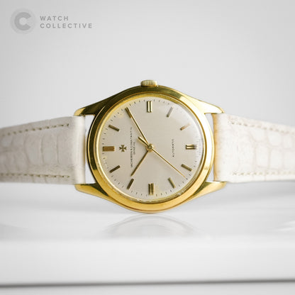 Vacheron Constantin Ultra Thin 18K Yellow gold white dial 35mm leather strap automatic 7595