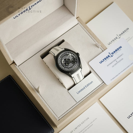 Ulysse Nardin Freak X Yagasuri Arrow Feather Limited Edition 30 DLC Titanium White Razzle Dazzle