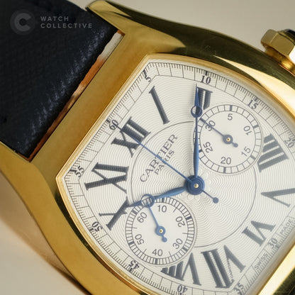 Cartier Tortue LM Monopoussoir 2356 Mono Pusher 34mm Manual Winding