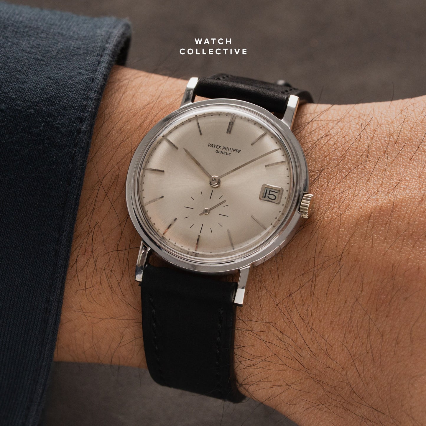 Patek Philippe Calatrava Small Seconds 18k White Gold 34.5mm Manual 3445
