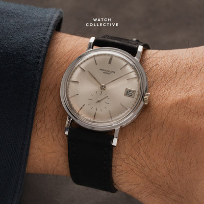 Patek Philippe Calatrava Small Seconds 18k White Gold 34.5mm Manual 3445