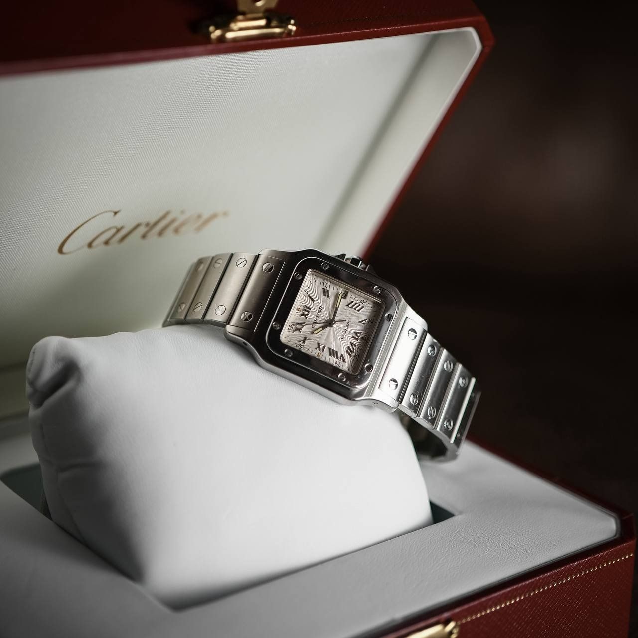 Cartier Santos medium in Steel 29mm automatic anniversary dial 2319
