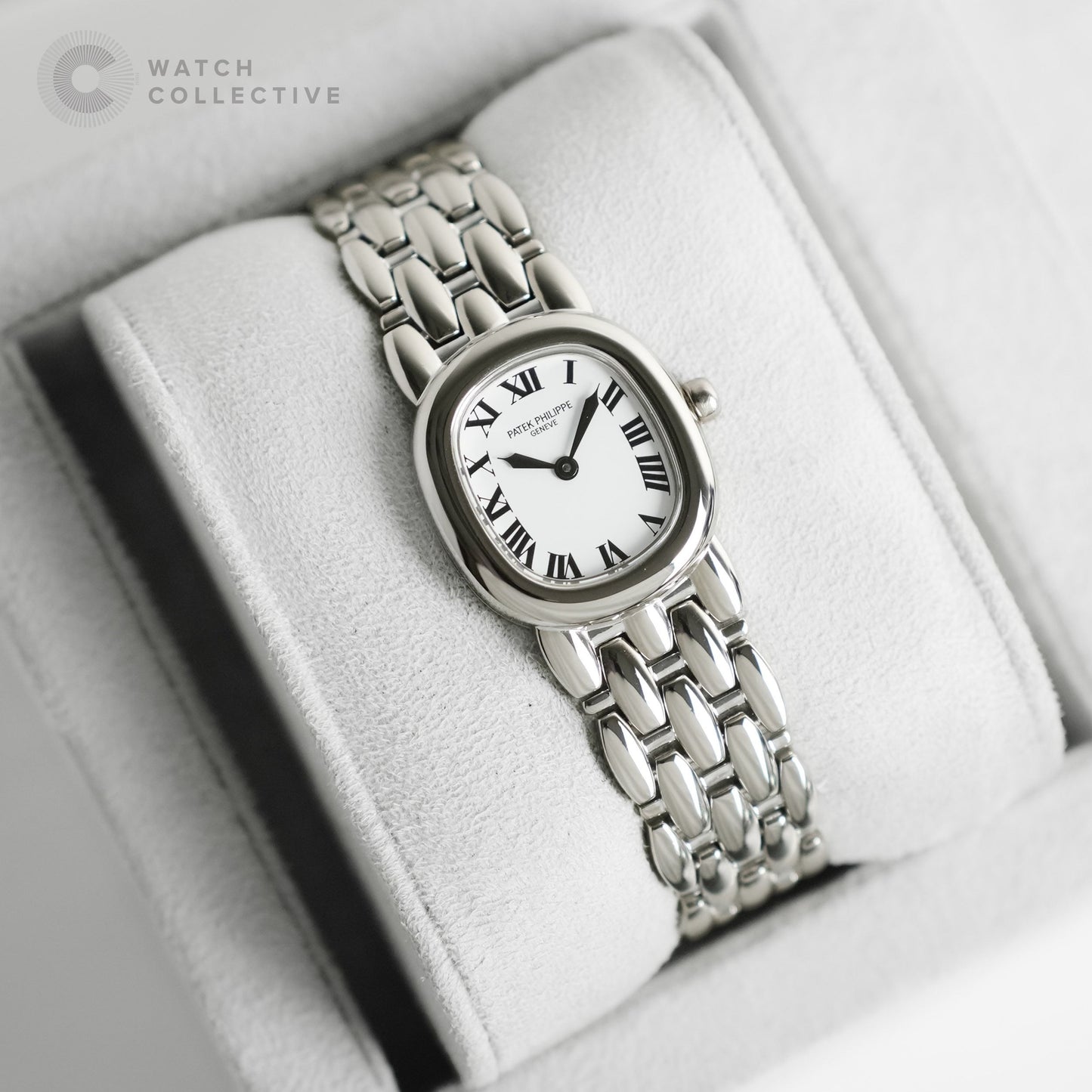 Patek Philippe Golden Ellipse 18k white gold 26x23mm quartz 4830