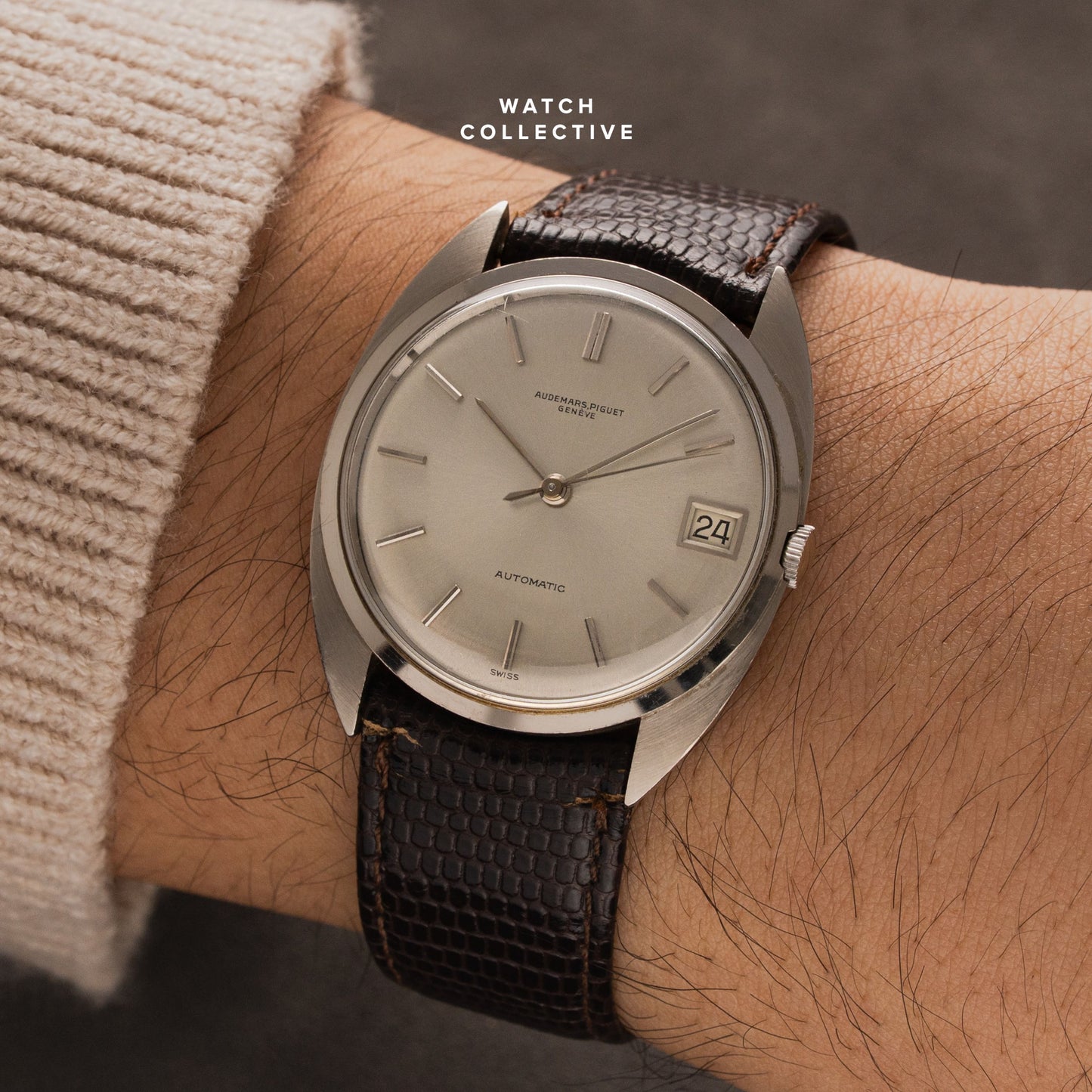 Audemars Piguet Automatic Date 34mm 18k White Gold 5205