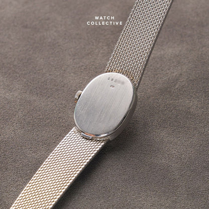 Audemars Piguet Ellipse White Dial 18k White Gold 22mm Manual