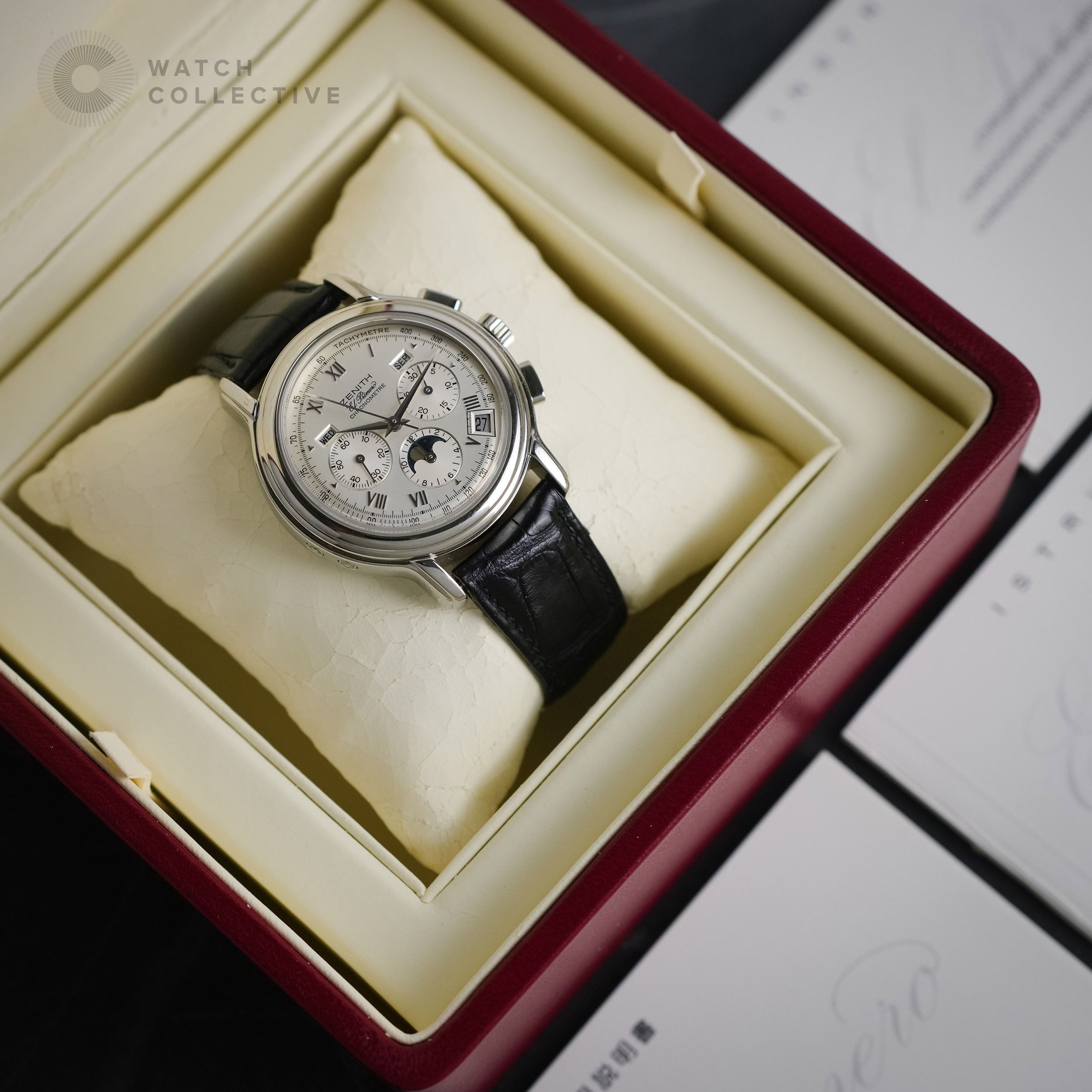 Zenith | Chronomaster Moonphase El-Primero Stainless Steel 41mm ...
